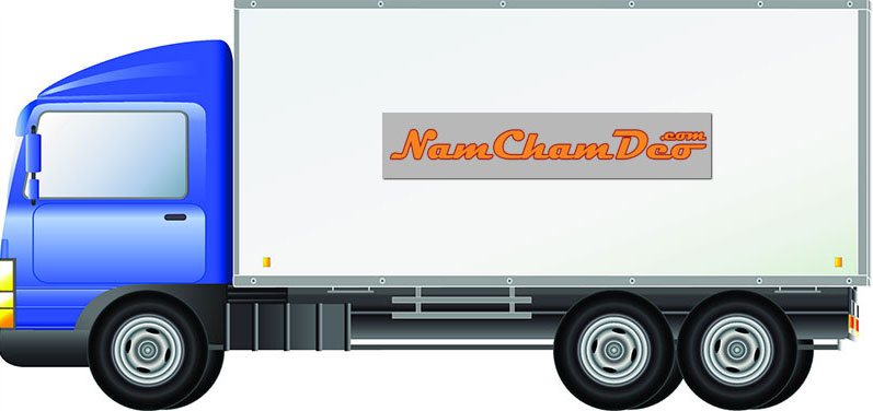 Gia công in Logo nam châm dẻo dán xe tải